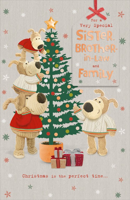Special Sister Brother In Law And Family  Christmas Card