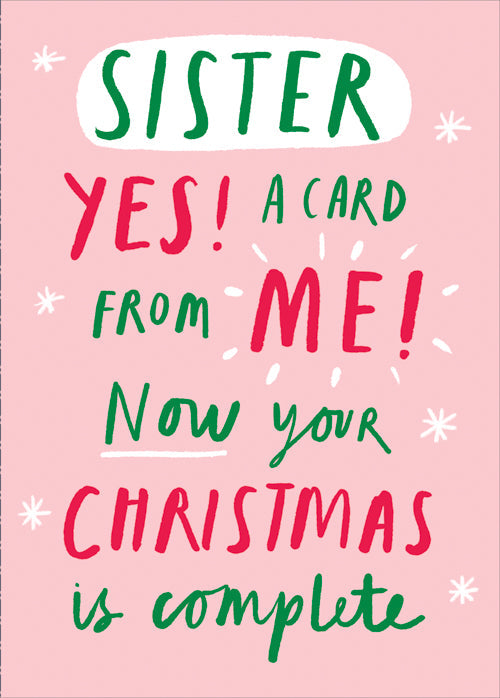 Sister Christmas Card