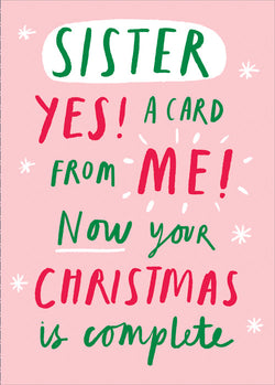 Sister Christmas Card