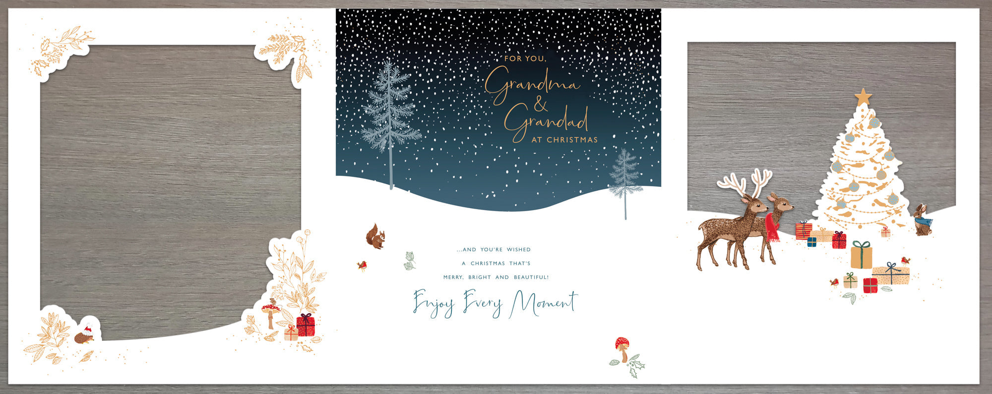 Grandma And Grandad Christmas Card