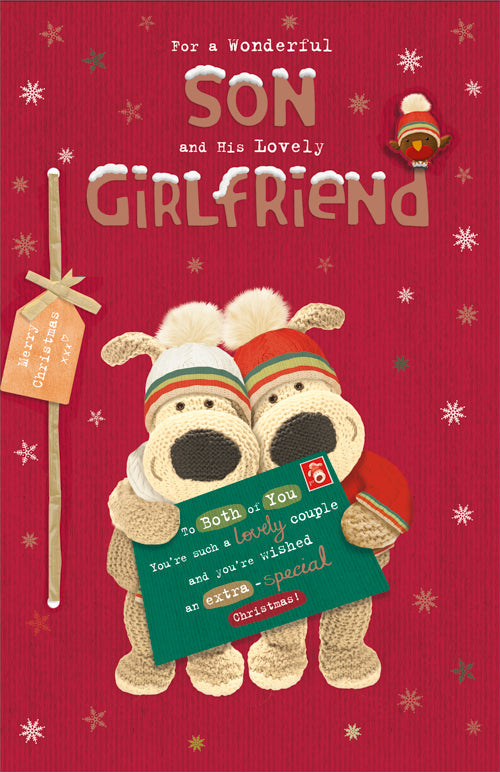 Son And Girlfriend Christmas Card