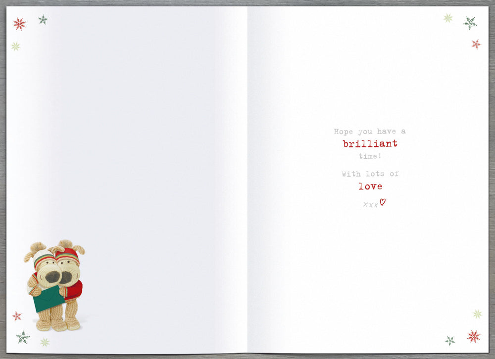 Son And Girlfriend Christmas Card