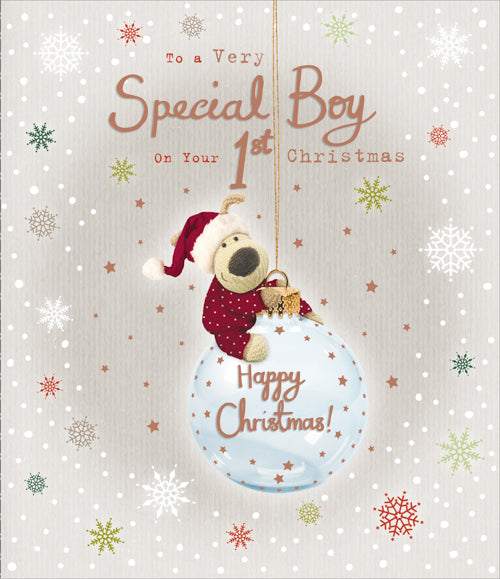 Special Boy First Christmas Card