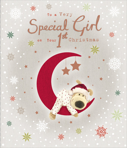 Special Girl First Christmas Card