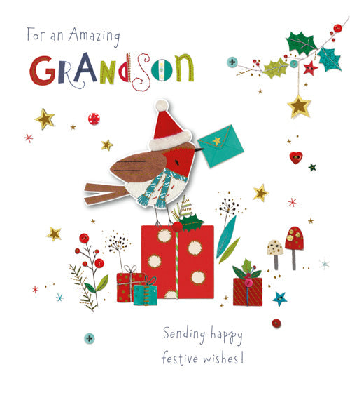 Grandson Christmas Card