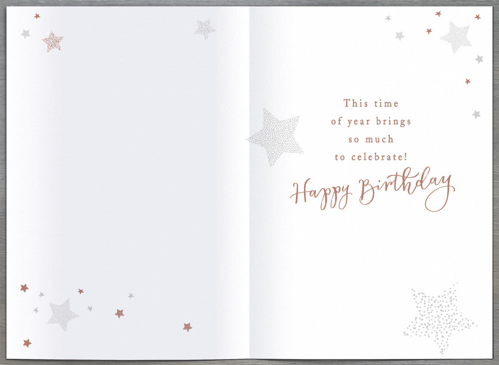 December Birthday Christmas Card 
