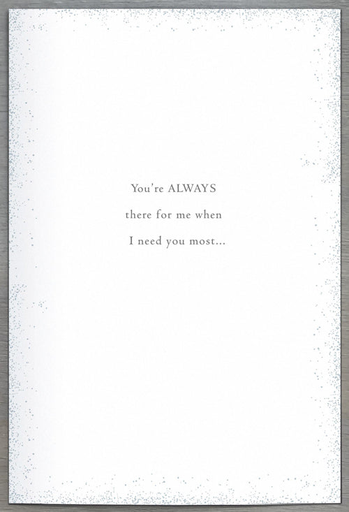 General Valentines Day Card - With Love Silver Leaf