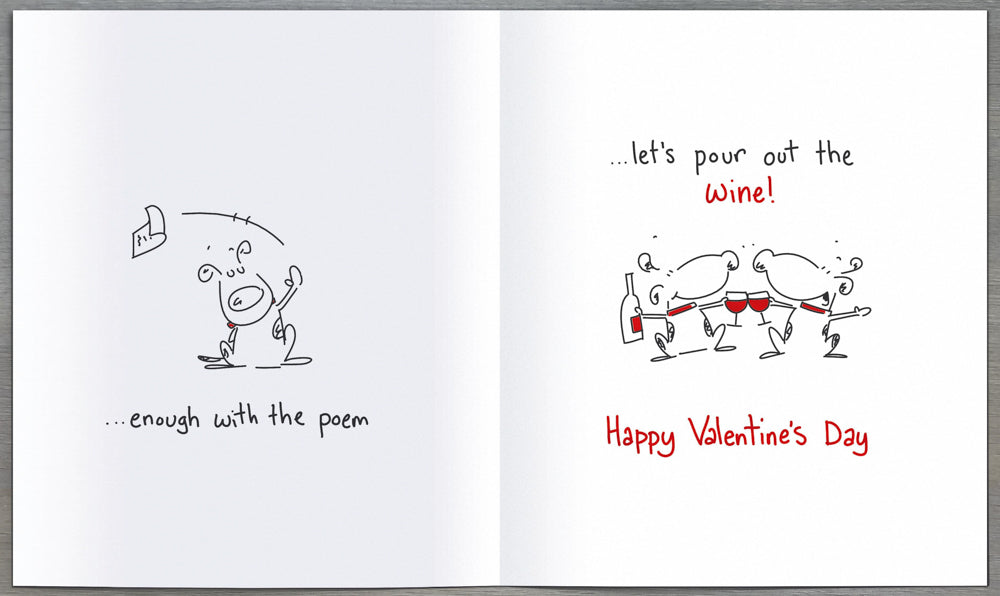 One I Love Valentines Day Card - Roses Violets Nice