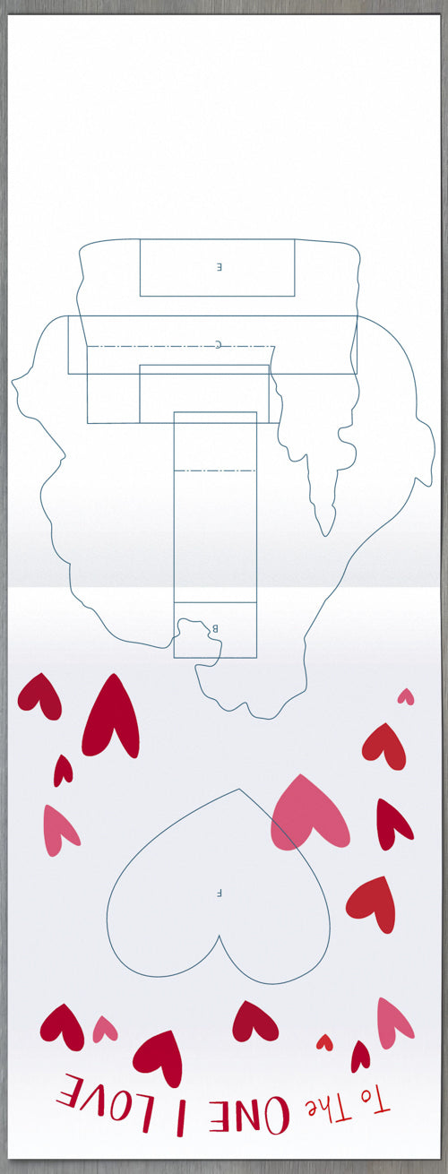 One I Love Valentines Day Card - Dogs Noodles