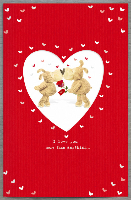 Fiancee Valentines Day Card - Huge Rose Gorgeous String