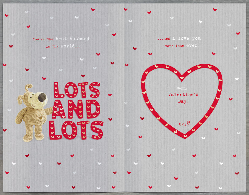 Husband Valentines Day Card - Amazing Love You Grey