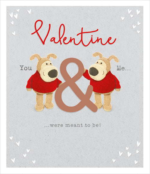 Valentine Valentines Day Card - Meant To Be You And Me