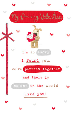Valentine Valentines Day Card - Lucky Together No One Like You