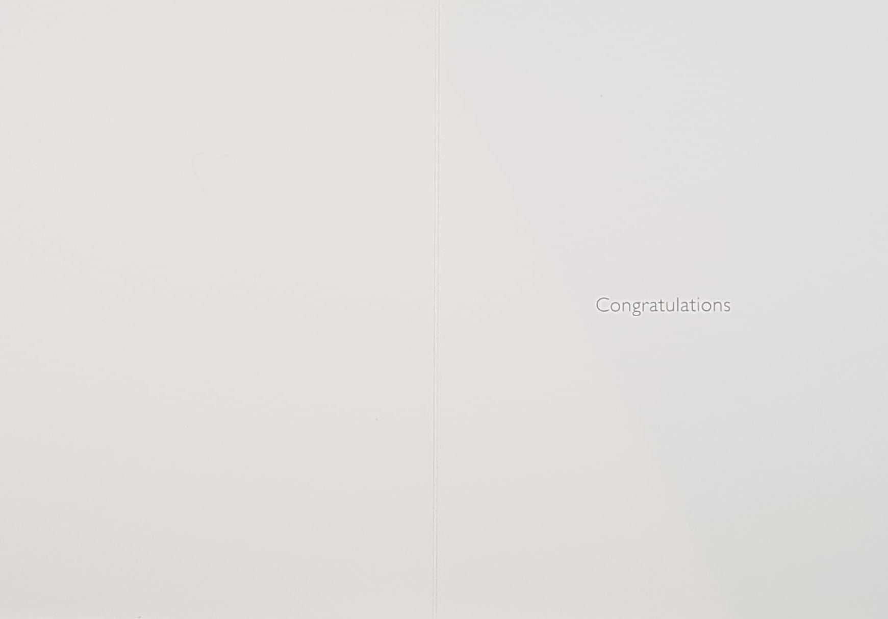 Wedding Card - General / A Gold Shiny Heart