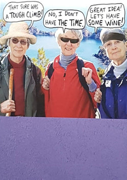 Humour Card - Three Friends Hiking