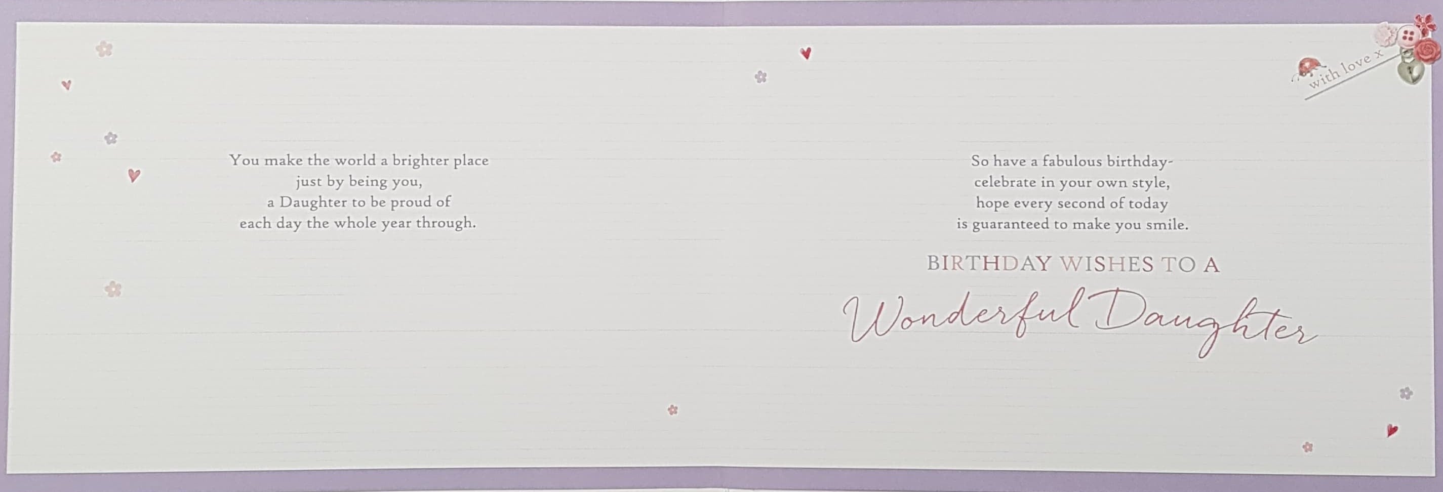 Birthday Card - Daughter / A Mouse Inside Pink High Heels