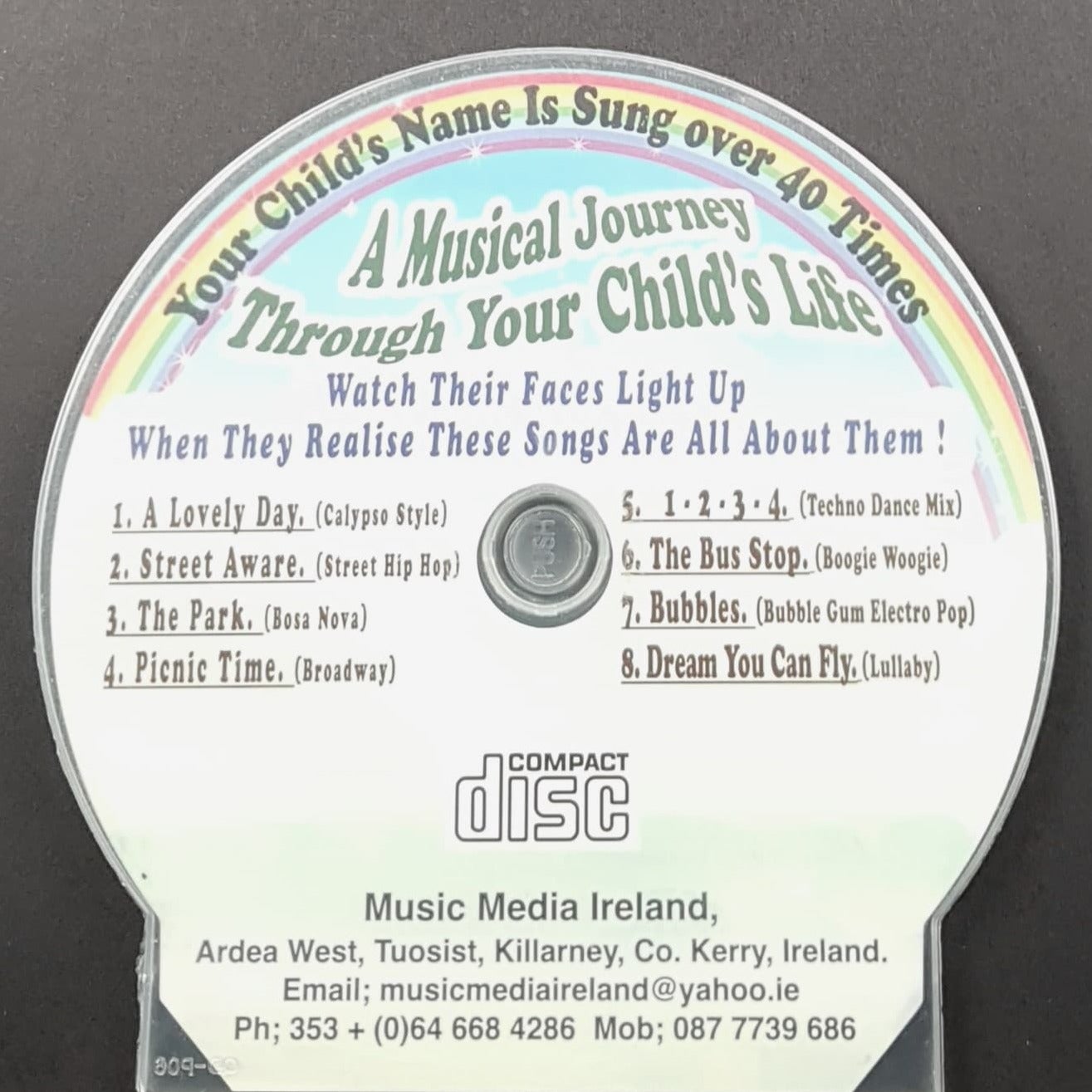 CD - Personalised Children's Songs / Johnny