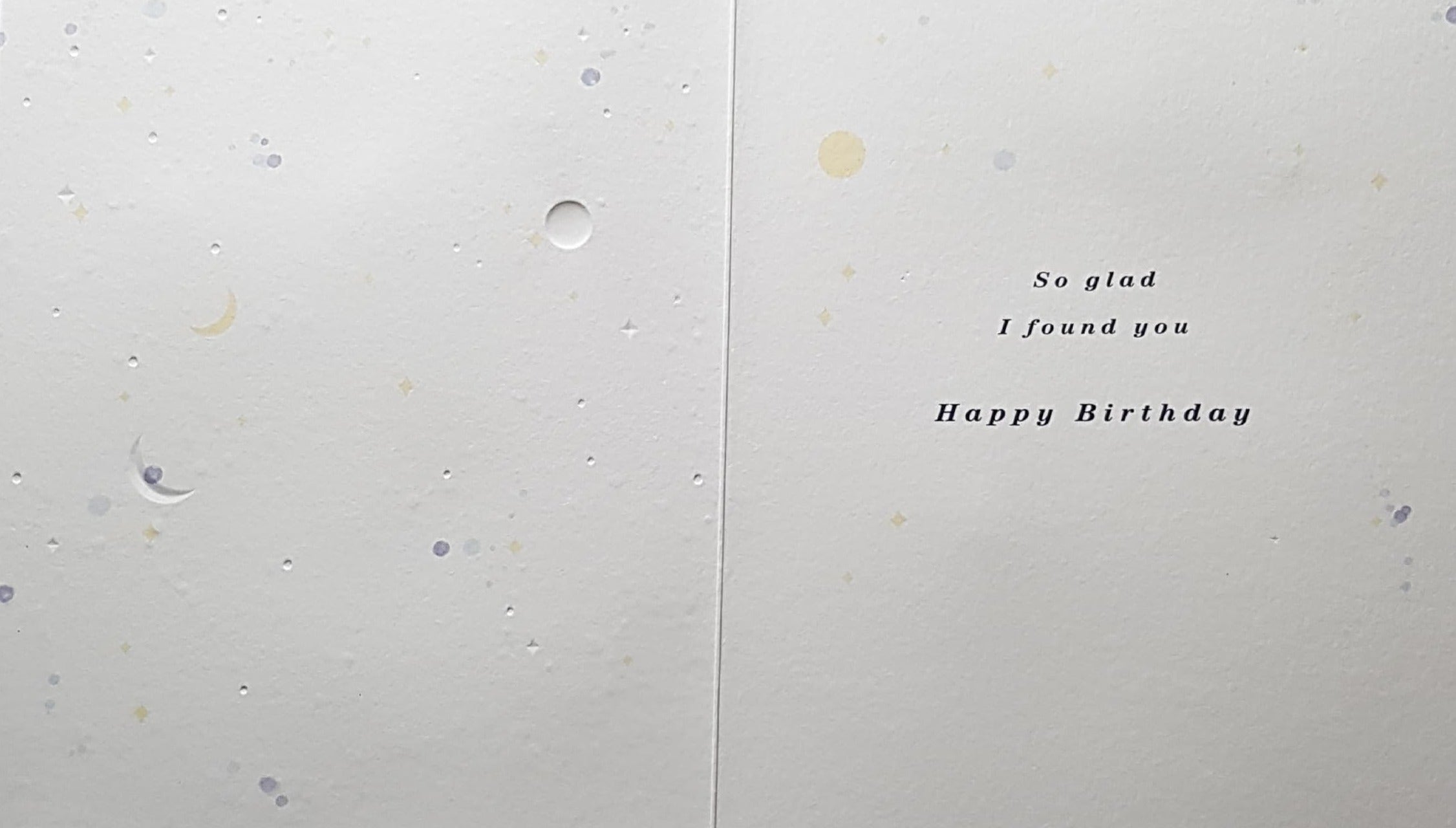 Birthday Card - Wife / You Are My Sun, Moon And Stars & Dark Blue Front