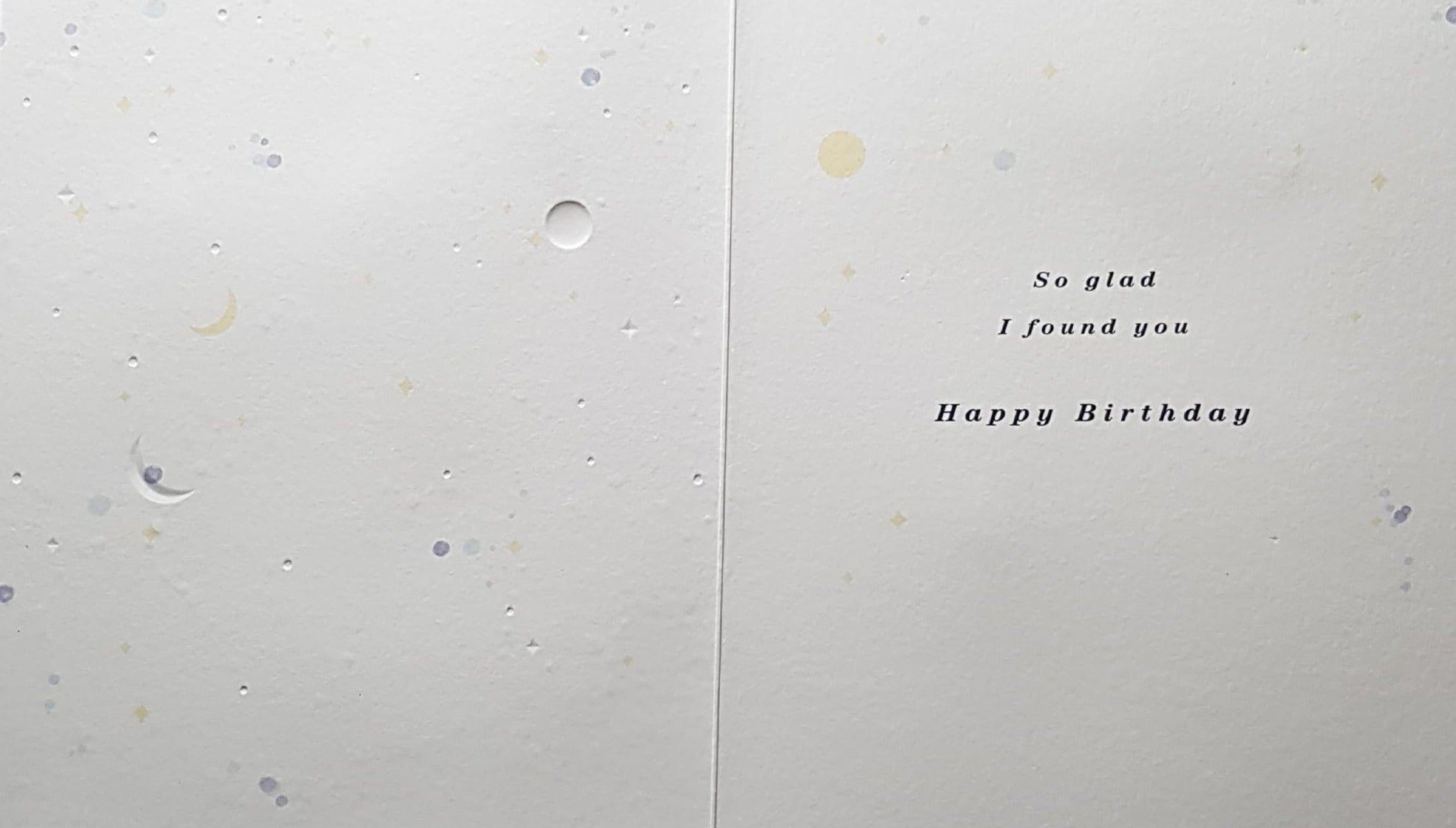 Birthday Card - Wife / You Are My Sun, Moon And Stars & Dark Blue Front