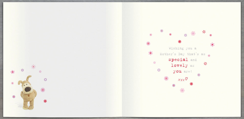 Mum Mothers Day Card - Floral Balloon Stuffed Dog