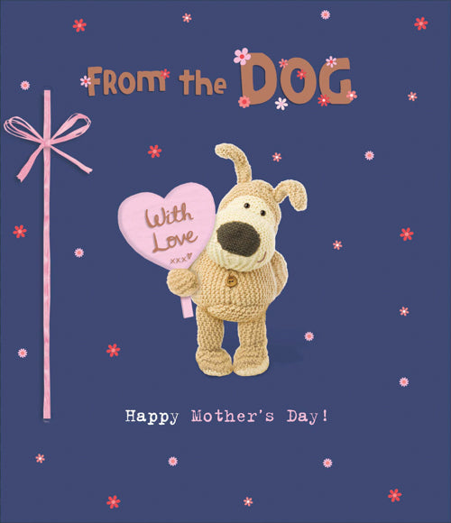 Dog Pet Mothers Day Card - With Love Lollipop