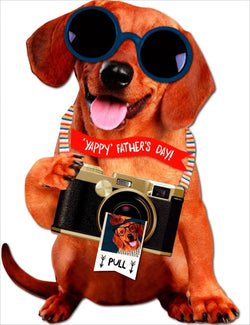 Fathers Day Card - Humour / Cool Dog Taking A Pictures