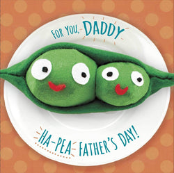 Fathers Day Card - Daddy / Pea On The Plate