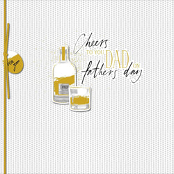 Fathers Day Card - Dad / Whiskey Set & 'For You' Label