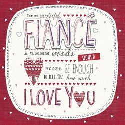 Fiance Valentines Day Card