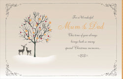 Mum And Dad Christmas Card