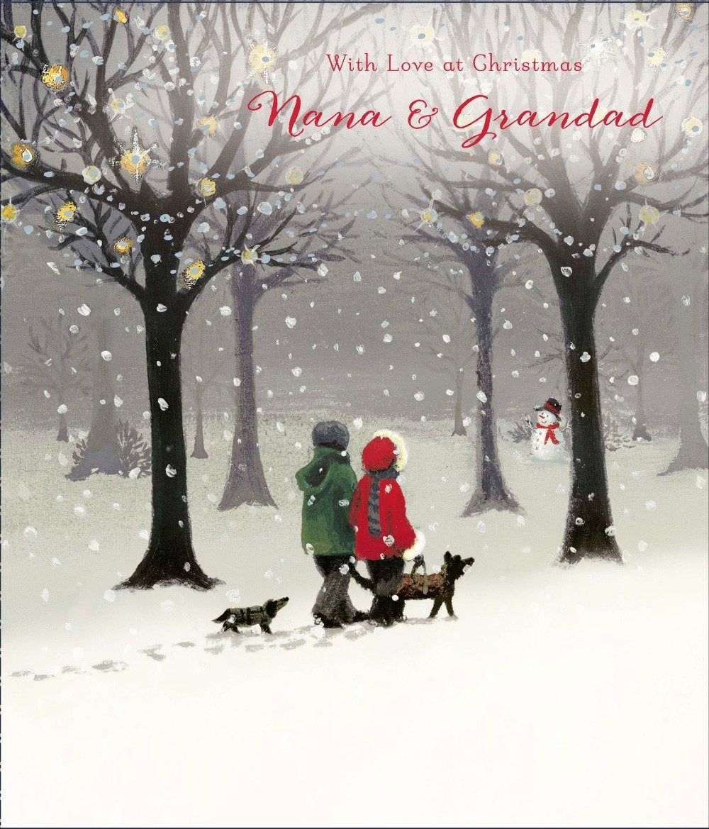 Nana And Grandad Christmas Card