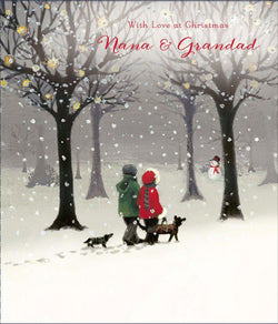 Nana And Grandad Christmas Card