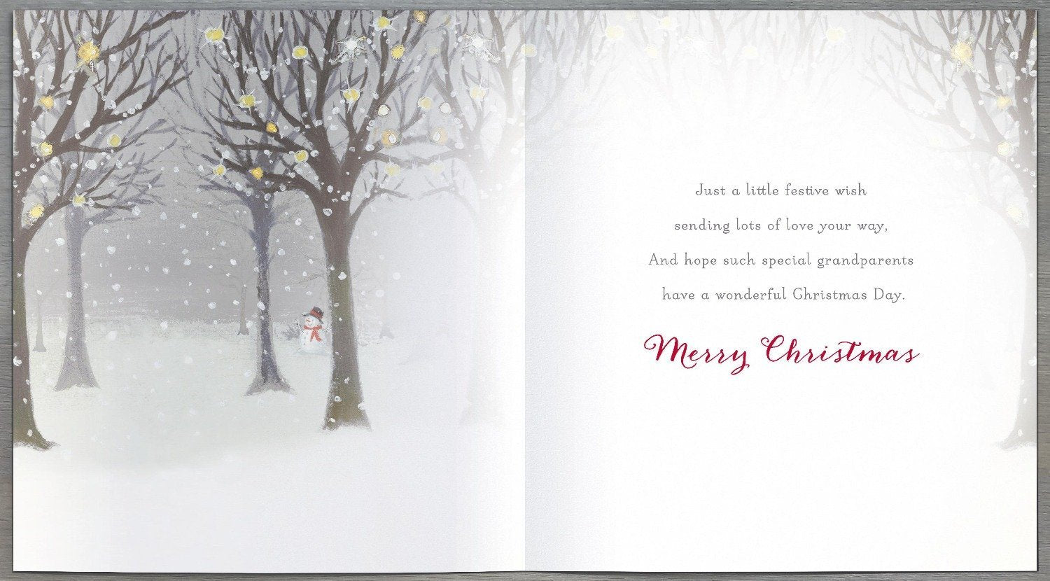Nana And Grandad Christmas Card