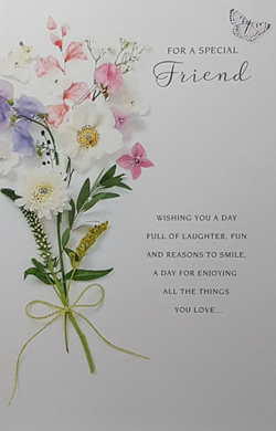 Birthday Card - Friend / Wishing You A Day Full Of Laughter...