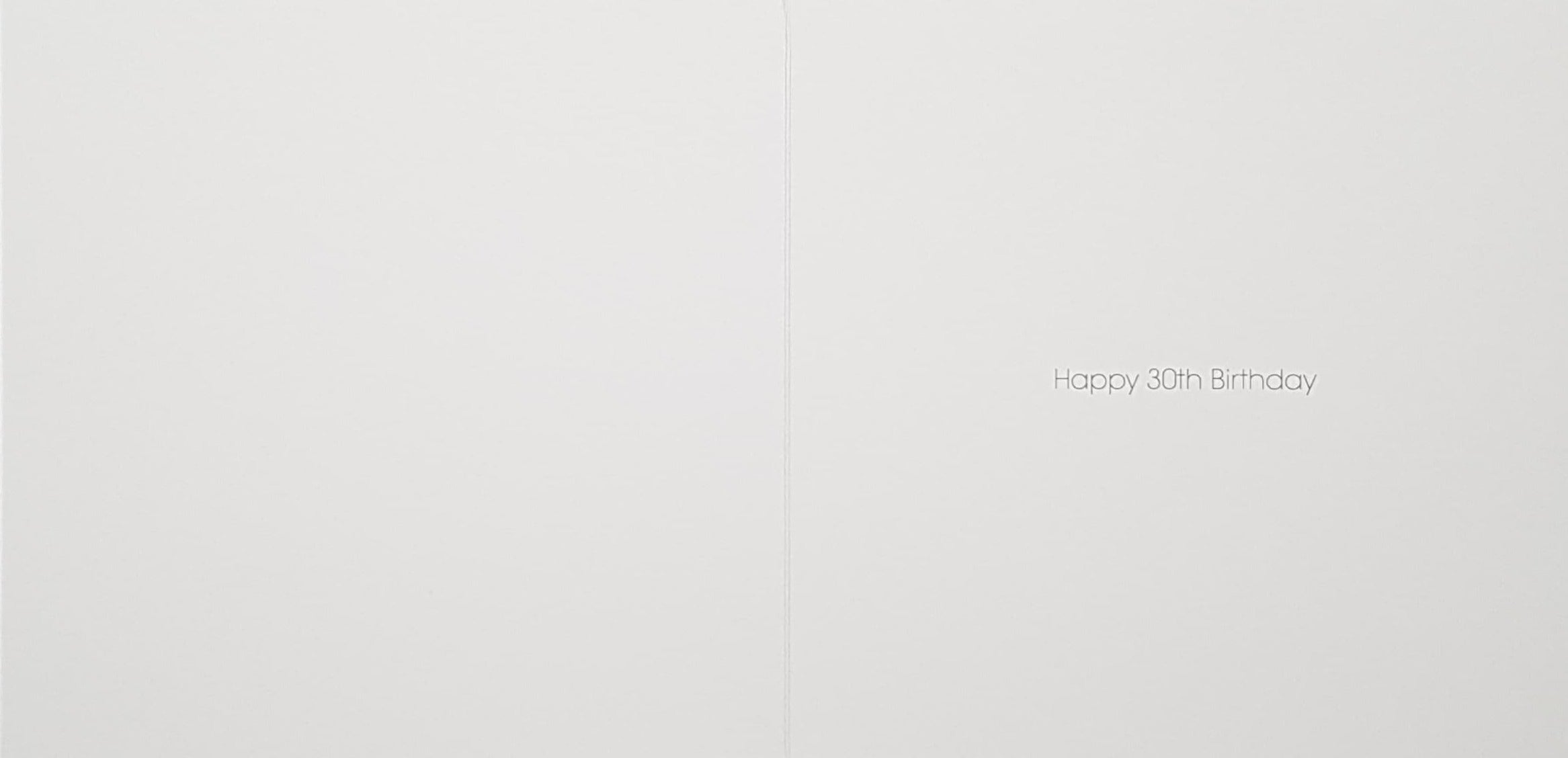 Age 30 Birthday Card - Sparkly Gold No. 30 & Different Coloured Hearts