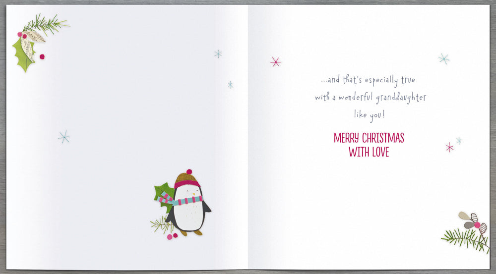 Special Granddaughter Christmas Card