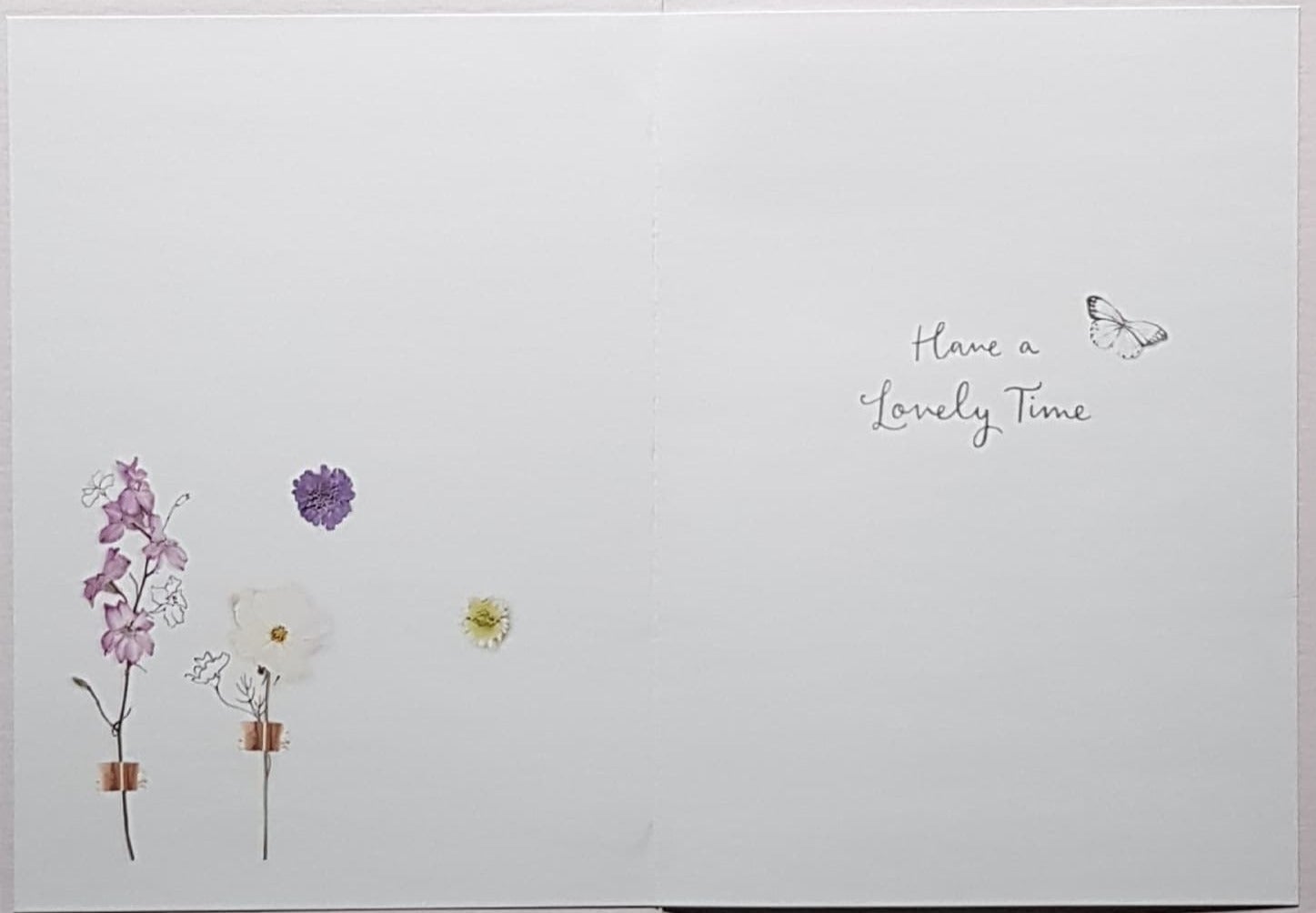 Birthday Card - Special People / A Ring Of Purple & Yellow Flowers