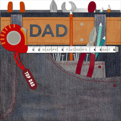 Fathers Day Card - Dad / Pocket Full Of Tools