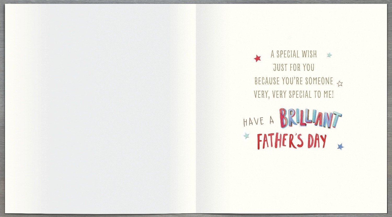 Fathers Day Card - General / Happy Father's Day & Small Brown Teddy