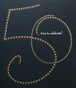 Age 50 Birthday Card - Time To Celebrate & Gold 50