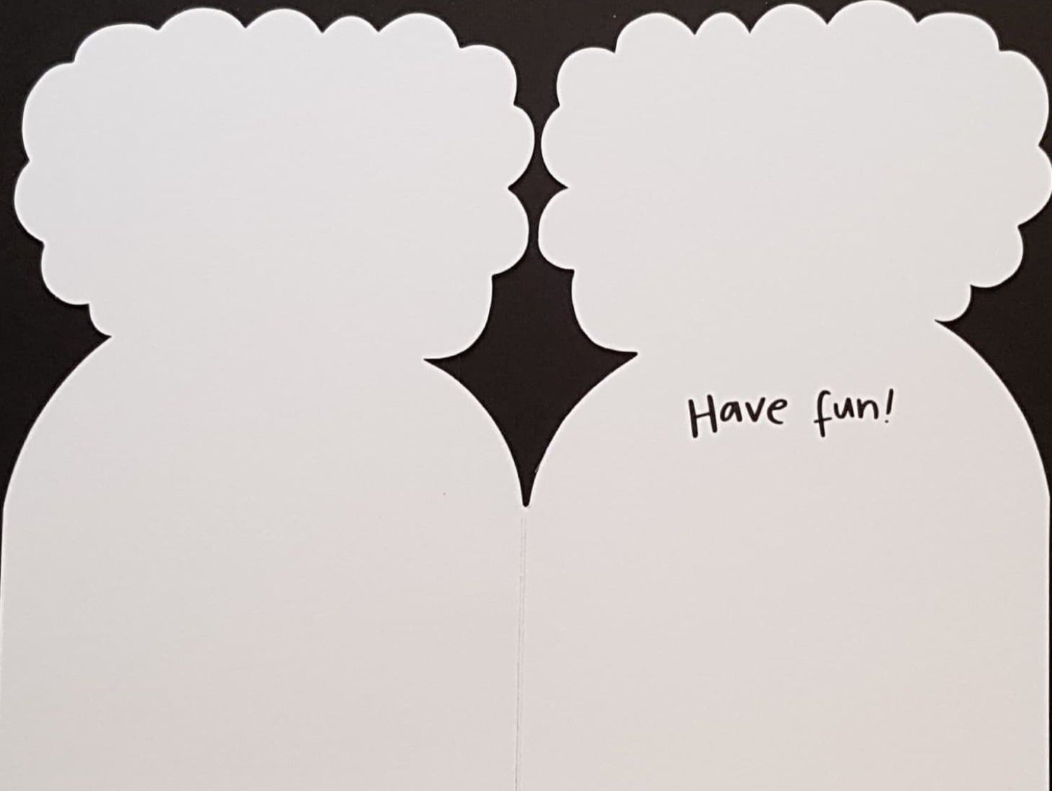 Birthday Card - Humour / A Light Blue Sign (Shaped)