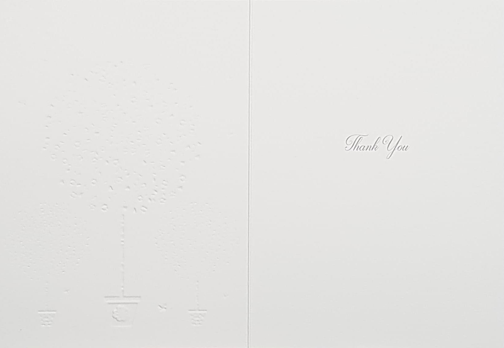 Thank You Card - Three Potted Round Trees