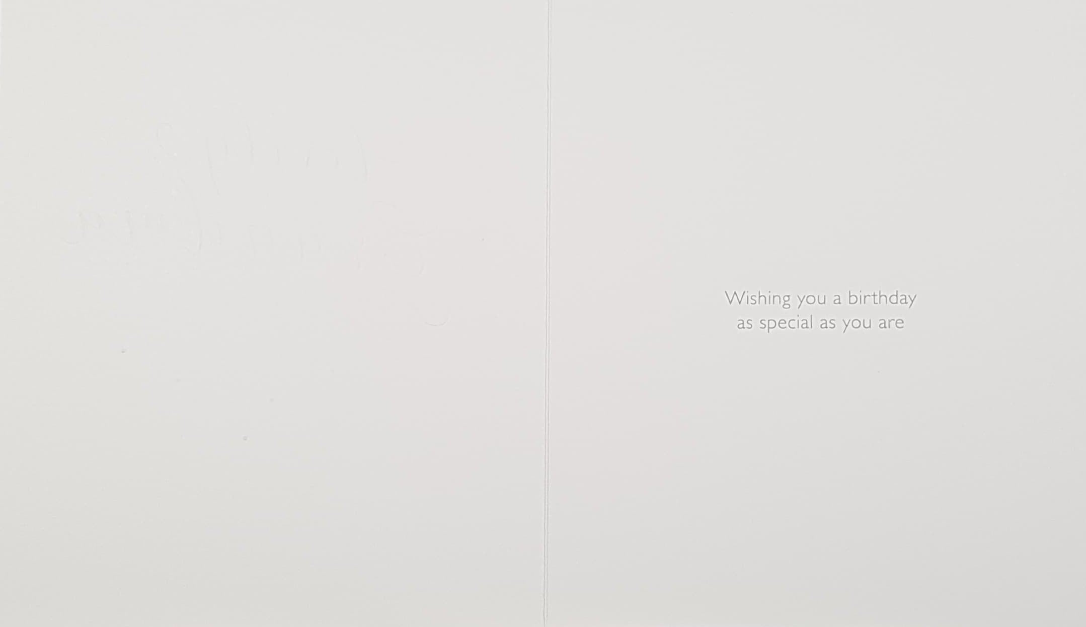 Birthday Card - Grandma / A Pink Floral Motive On A Green Front