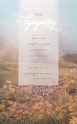 Sympathy Card - May You Find Comfort...& A Beautiful Nature