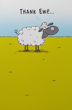 Thank You Card - Thank Ewe (Pun)