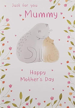 Mummy Mothers Day Card - Cat And Kitten