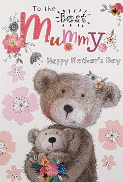 Mummy Mothers Day Card - Mummy Bear And Baby Bear