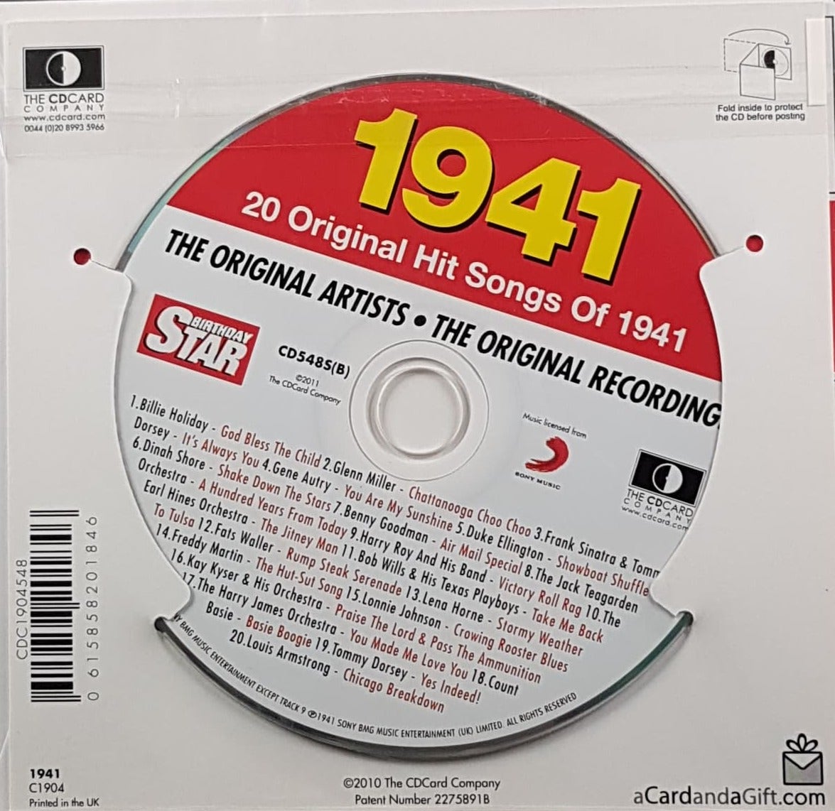 Born in year 1941 - Star (Includes CD)