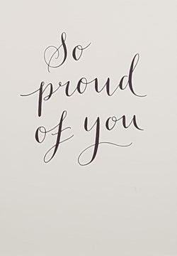 Congratulations Card - So Proud of You