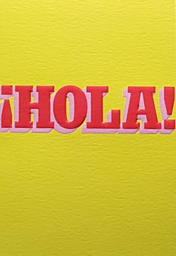 Blank Card - 'Hola!'